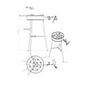 Ver imagem 2 de Fogareiro 2 em 1 com Borda 34cm Tripé 60cm Preto Papaléguas