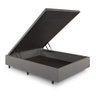 Cama Box Baú Casal 138x188x42cm Courino Linho com Pistão a Gás - 3