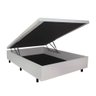Cama Box Baú Casal 138x188x42cm Courino Linho com Pistão a Gás - 3