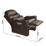 Poltrona do Papai Retrátil e Reclinável Corino Diamante Grécia Luapa Café - 5