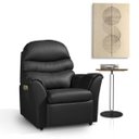 Ver imagem 3 de Poltrona do Papai Retrátil e Reclinável Corino Diamante Grécia Preta - Luapa