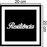 Quadro Placa Decorativa Palavras Motivacionais em Mdf Força Resiliência Coragem - 6