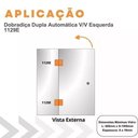 Ver imagem 4 de Dobradiça Dupla Automática P/ Box de Banheiro Esquerda 1129e