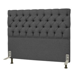 Cabeceira Cama Box Casal Queen 160cm Cristal Linho Cinza - JS Móveis - 1