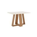 Ver imagem 5 de Conjunto Sala Jantar Mesa Lins 120 cm Canto Reto com Vidro 4 Cadeiras Milla Henn