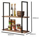 Ver imagem 3 de Prateleira Decorativa Multifuncional Estilo Industrial Loft D09 Demolição/Preto - Mpozenato