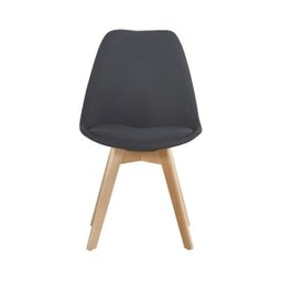 Kit 4 Cadeiras Design Eames Leda Preto/Madeira Travel Max - 2
