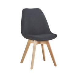Kit 4 Cadeiras Design Eames Leda Preto/Madeira Travel Max - 3
