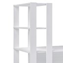 Ver imagem 6 de Mesa Escrivaninha 134x120 Cm 3 Prateleiras Branco Arly
