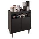 Ver imagem 1 de Aparador Buffet Cantinho do Café 70,5cm Marie Preto M12 - D'Rossi