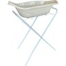 Conjunto: Banheira Plasútil Aqua Baby + Suporte Universal Kiddo Easy - Branco/Amêndoa - 1