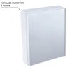 Armário Banheiro Espelheira Sobrepor Branco | 36,3x10,6x45,3cm | 01 Porta | Astra - 5
