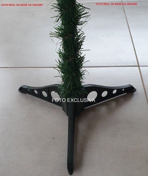 Árvore de Natal grande 150cm 138galho super cheia Luxo Verde Nevada Neve promoção barata pé plástico - 2