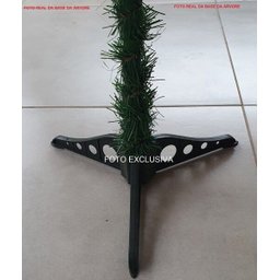 Árvore de Natal grande 150cm 138galho super cheia Luxo Verde Nevada Neve promoção barata pé plástico - 2