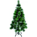 Ver imagem 1 de Árvore de Natal grande 150cm 138galho super cheia Luxo Verde Nevada Neve promoção barata pé plástico
