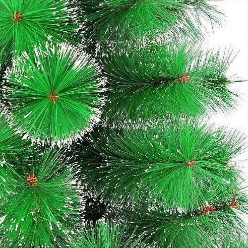 Árvore de Natal grande 150cm 138galho super cheia Luxo Verde Nevada Neve promoção barata pé plástico - 3