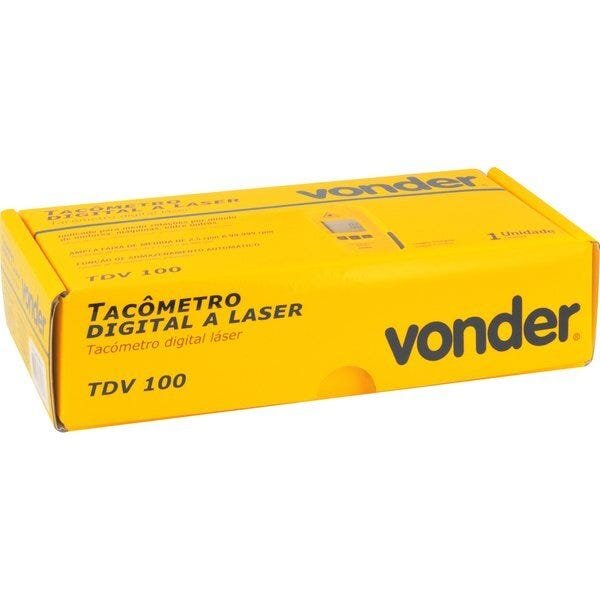 Tacômetro Digital Medido De Rpm A Laser Tdv 100 Vonder - 3