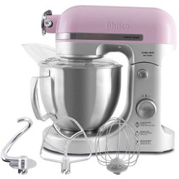 Batedeira Planetária Philco PBP1200 Rosa Turbo Inox 127V - 1