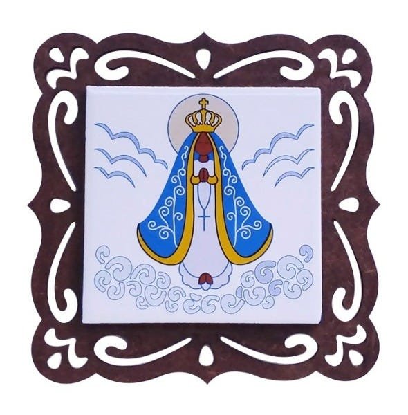 Kit 6 quadros de Nossa Senhora Aparecida