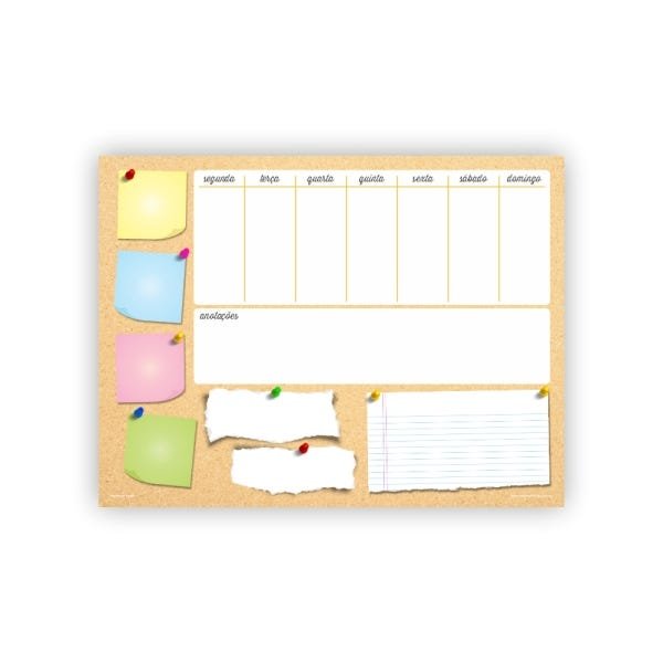 Quadro Planejamento Mensal - Mod05 - Planner + 3 Canetas