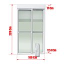 Ver imagem 4 de Porta Cor.Integ.Mot.Cont.Rem 2F.Mov.220x180 Elite c/Fech.Aut.V.Lis.Branco Brimak