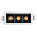 Ver imagem 1 de Spot Embutir Downlight Retang Mini Focco 6w 2700k 24º Irc90 Preto/branco-gaya