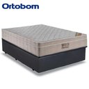 Ver imagem 4 de Cama Baú Casal Sintético + Colchão Casal Ortobom Airtech Molas Superpocket (65x138x188) Cinza