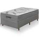 Ver imagem 1 de Cama Box + Colchão Solteiro King Córdoba Molas Ensacadas Duo Face 96x203x70cm - Macio