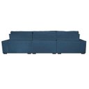 Ver imagem 6 de Sofá Retrátil e Reclinável 3.82M Austin com Molas No Assento Tecido Suede Velusoft Azul