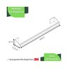Porta Toalha de Banho Parede Banheiro Adesivo 3m Branco F.df - 7
