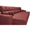 Ver imagem 4 de Sofá Retrátil e Reclinável 4.12M Austin com Molas No Assento Tecido Suede Velusoft Vermelho