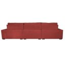 Ver imagem 6 de Sofá Retrátil e Reclinável 4.12M Austin com Molas No Assento Tecido Suede Velusoft Vermelho