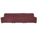 Ver imagem 6 de Sofá Retrátil e Reclinável 4.12M Austin com Molas No Assento Tecido Suede Velusoft Vinho