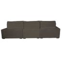 Ver imagem 6 de Sofá Retrátil e Reclinável 3.82M com Molas Ensacadas Cama Inbox Gold Tecido Suede Velusoft Café