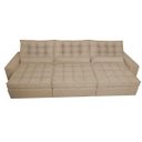 Ver imagem 5 de Sofá Retrátil e Reclinável 3.82M com Molas Ensacadas Cama Inbox Gold Tecido Suede Velusoft Castor