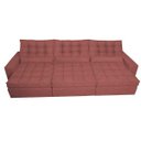 Ver imagem 5 de Sofá Retrátil e Reclinável 3.82M com Molas Ensacadas Cama Inbox Gold Tecido Suede Velusoft Vermelho