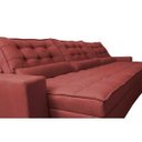 Ver imagem 4 de Sofá Retrátil e Reclinável 3.82M com Molas Ensacadas Cama Inbox Gold Tecido Suede Velusoft Vermelho