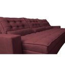 Ver imagem 4 de Sofá Retrátil e Reclinável 3.82M com Molas Ensacadas Cama Inbox Gold Tecido Suede Velusoft Vinho