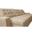 Ver imagem 4 de Sofá Retrátil e Reclinável 4.12M com Molas Ensacadas Cama Inbox Gold Tecido Suede Velusoft Bege