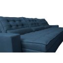 Ver imagem 4 de Sofá Retrátil e Reclinável 4.12M com Molas Ensacadas Cama Inbox Gold Tecido Suede Velusoft Azul