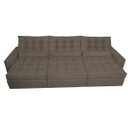 Ver imagem 5 de Sofá Retrátil e Reclinável 4.12M com Molas Ensacadas Cama Inbox Gold Tecido Suede Velusoft Café