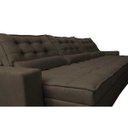 Ver imagem 4 de Sofá Retrátil e Reclinável 4.12M com Molas Ensacadas Cama Inbox Gold Tecido Suede Velusoft Café