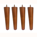 Ver imagem 1 de Kit 4 Pé Palito Madeira Cor Castanho 25 Cm Haste 5/16