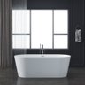 Banheira Luxo Freestanding Imersão Paris Branco 1,7m Pex - 2