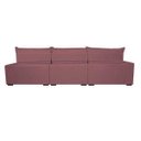 Ver imagem 6 de Sofá Retrátil e Reclinável 3.82m com Molas Ensacadas Cama Inbox Soft Tecido Suede Velusoft Vinho