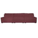 Ver imagem 6 de Sofá Retrátil e Reclinável 3.82M Austin com Molas No Assento Tecido Suede Velusoft Vinho