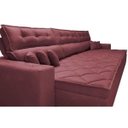 Ver imagem 4 de Sofá Retrátil e Reclinável 3.82M Austin com Molas No Assento Tecido Suede Velusoft Vinho