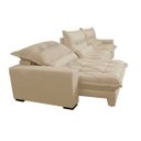 Ver imagem 7 de Sofá Retrátil e Reclinável 4.12m com Molas Ensacadas Cama Inbox Soft Tecido Suede Velusoft Bege