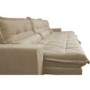 Ver imagem 4 de Sofá Retrátil e Reclinável 4.12m com Molas Ensacadas Cama Inbox Soft Tecido Suede Velusoft Bege