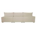 Ver imagem 6 de Sofá Retrátil e Reclinável 4.12m com Molas Ensacadas Cama Inbox Soft Tecido Suede Velusoft Bege